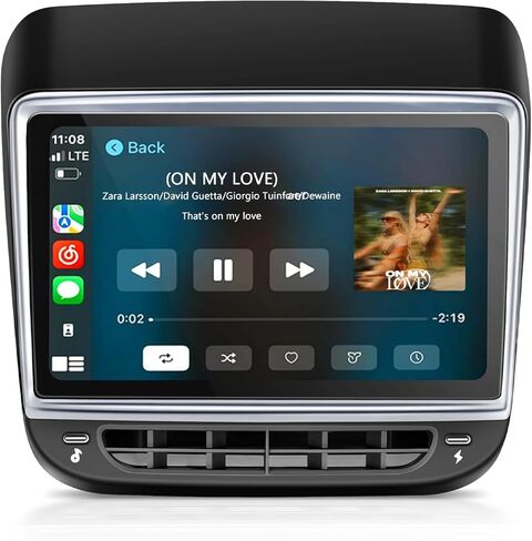 Rear Display Screen for Tesla Model 3&Y, 2017-2024 Accessories for Tesla Model 3 Display 7.2" IPS Touchscreen with Carplay&Android, Auto Air Conditioning Control Seat Heating HD Screen1280x800P in Kuwait