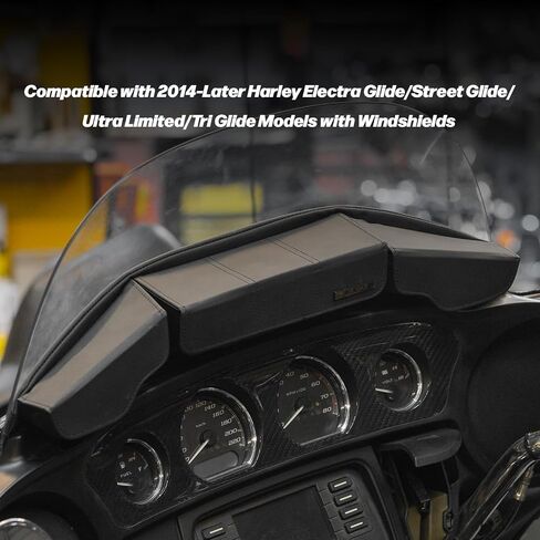 حقيبة الزجاج الأمامي لهارلي، حقيبة ثلاثية الجيوب لجناح الخفاش لطرازات Harley Electra Glide لعام 2014، وStreet Glide، وUltra Limited، وTri Glide مع الزجاج الأمامي in Saudi Arabia
