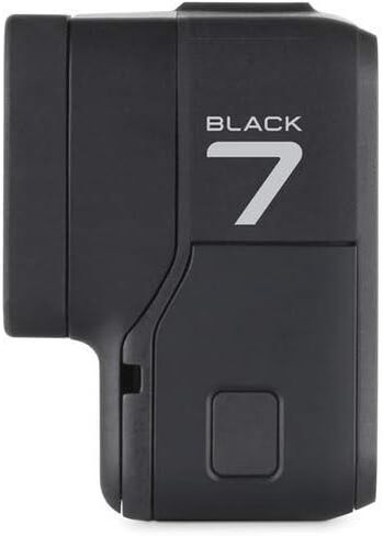 كاميرا GoPro HERO7 Black - مقاومة للماء مع شاشة تعمل باللمس، فيديو بدقة 4K HD، صور بدقة 12 ميجابكسل، بث مباشر واستقرار - مع بطاقة Micro Sd سعة 64 جيجابايت ومجموعة ملحقات محملة مكونة من 50 قطعة (متجددة) in Kuwait