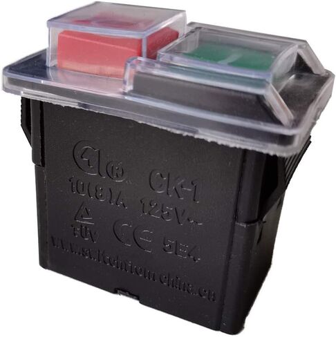 CK-1 Electromagnetic Switches On-Off Waterproof Pushbutton Switch for Bench Drill and Grinding Wheel Machine 10(8) A Ac 125V in Saudi Arabia
