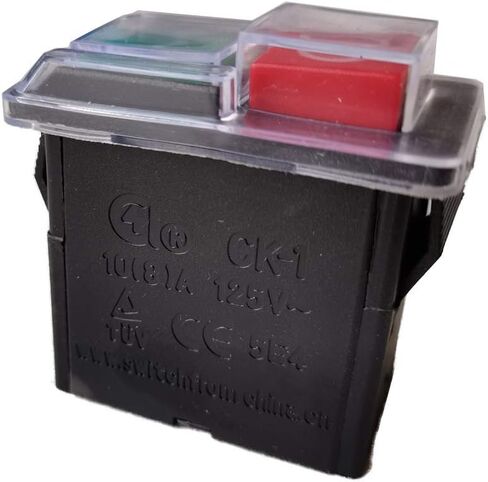 CK-1 Electromagnetic Switches On-Off Waterproof Pushbutton Switch for Bench Drill and Grinding Wheel Machine 10(8) A Ac 125V in Saudi Arabia