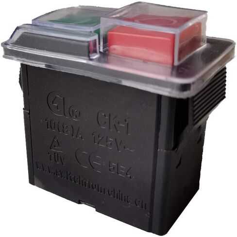 CK-1 Electromagnetic Switches On-Off Waterproof Pushbutton Switch for Bench Drill and Grinding Wheel Machine 10(8) A Ac 125V in Saudi Arabia