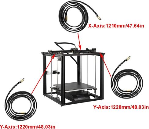 Open Timing Belt 2GT 6mm for Ender 5 Plus CR10 Max 3D Printer X Y Axis Accessory Parts in Saudi Arabia