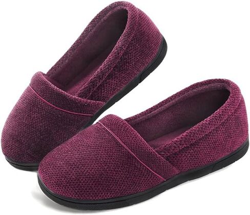 ULTRAIDEAS Women's Grace Closed Back Slippers, Memory Foam Loafer House Shoes with Rubber Sole in Kuwait