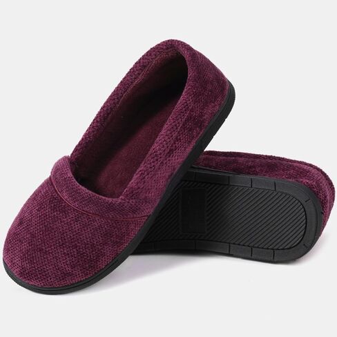 ULTRAIDEAS Women's Grace Closed Back Slippers, Memory Foam Loafer House Shoes with Rubber Sole in Kuwait
