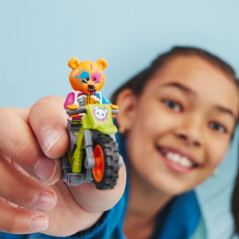 دراجة LEGO City Stuntz Bear Stunt Bike 60356، لعبة دراجة نارية تعمل بعجلة الموازنة لأداء القفزات والحيل، ألعاب للأولاد والبنات من سن 5 سنوات فما فوق، هدية صغيرة أو مجموعة تمديد in Saudi Arabia