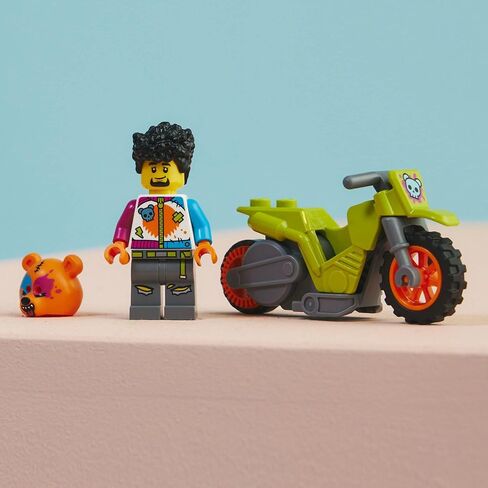 دراجة LEGO City Stuntz Bear Stunt Bike 60356، لعبة دراجة نارية تعمل بعجلة الموازنة لأداء القفزات والحيل، ألعاب للأولاد والبنات من سن 5 سنوات فما فوق، هدية صغيرة أو مجموعة تمديد in Saudi Arabia