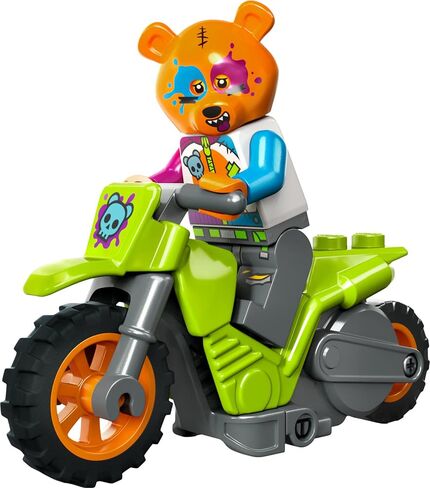 دراجة LEGO City Stuntz Bear Stunt Bike 60356، لعبة دراجة نارية تعمل بعجلة الموازنة لأداء القفزات والحيل، ألعاب للأولاد والبنات من سن 5 سنوات فما فوق، هدية صغيرة أو مجموعة تمديد in Saudi Arabia