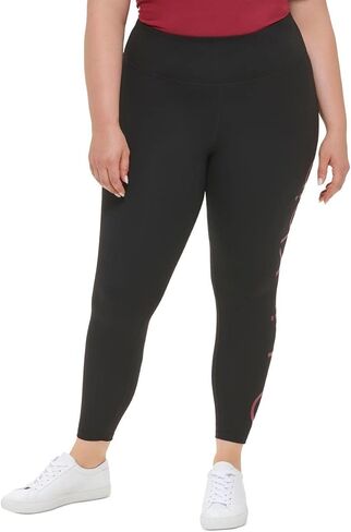 Calvin Klein Performance Womens Plus High Waist Running Athletic Tights Black 2X in Saudi Arabia