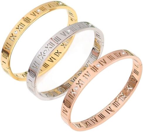 Creative Jewelry Accessory Party All-match Bangle Roman Numerals(3PC) in Saudi Arabia