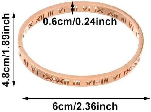 Creative Jewelry Accessory Party All-match Bangle Roman Numerals(3PC) in Saudi Arabia