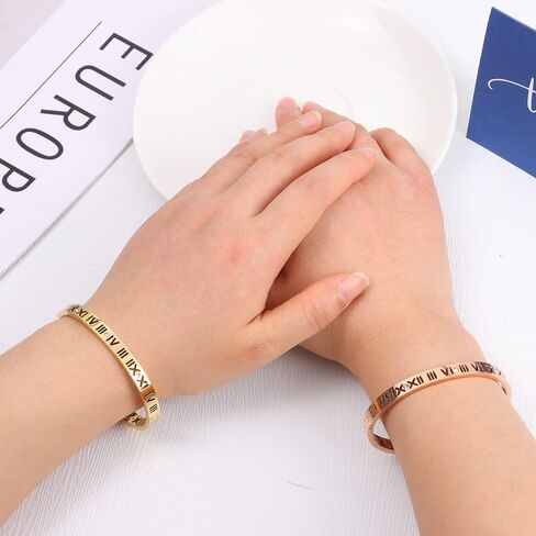 Creative Jewelry Accessory Party All-match Bangle Roman Numerals(3PC) in Saudi Arabia