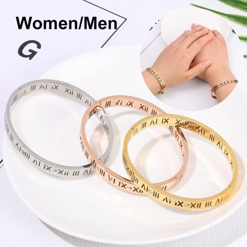 Creative Jewelry Accessory Party All-match Bangle Roman Numerals(3PC) in Saudi Arabia