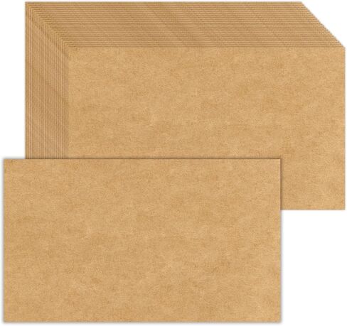 100 Pack 4x6 Kraft Blank Cardstock Paper - Card Stock for Printer Postcards, Photo Paper Invitations, Greeting, Notes, Thank You, Index Cards - Plain for Writing, Stamping, Printing, Art, DIY Making in Saudi Arabia