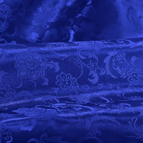 Black Satin Fabric by The Yard - 1 Yard 60 Inch Wide Shiny Satin Jacquard Fabric Silky Smooth Satin for DIY Crafts and Clothing Making in Saudi Arabia