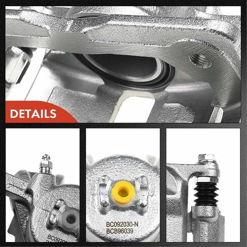 A-Premium Disc Brake Caliper Assembly with Bracket Compatible with Select Acura and Honda Models - ILX 2013-2015, Civic 2012-2015, CR-Z 2011-2015, Fit, L4 1.5L - Front Right Passenger Side in Saudi Arabia