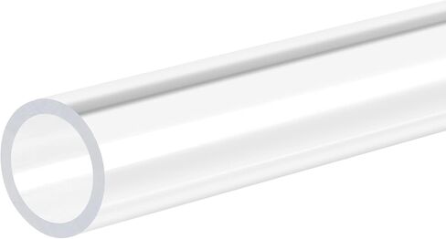 MECCANIXITY Acrylic Pipe Rigid Round Tube Clear 9mm(3/8") ID 12mm(1/2") OD 305mm(12") for Lamps and Lanterns,Water Cooling System 2pcs in Saudi Arabia