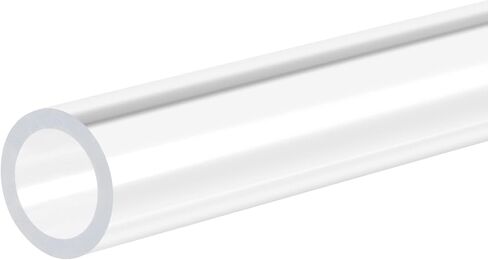 MECCANIXITY Acrylic Pipe Rigid Round Tube Clear 9mm(3/8") ID 12mm(1/2") OD 305mm(12") for Lamps and Lanterns,Water Cooling System 2pcs in Saudi Arabia