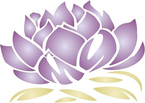 استنسل زهرة اللوتس - زهرة اللوتس الآسيوية الشرقية المنمقة in Kuwait