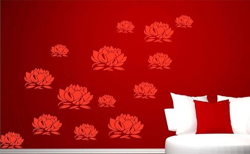 استنسل زهرة اللوتس - زهرة اللوتس الآسيوية الشرقية المنمقة in Kuwait