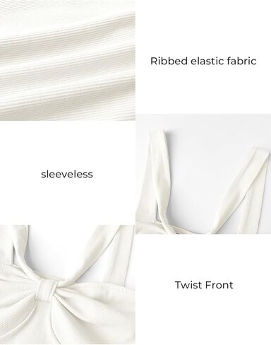 MIHOLL قطع علوية للخروج للنساء قطع علوية لطيفة بدون أكمام مضلعة من الأمام لصيف عصري ومثير in Kuwait