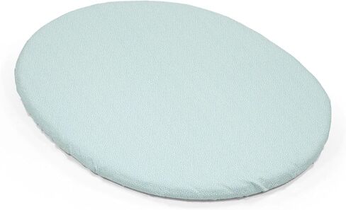 Stokke Sleepi Mini Fitted Sheet, Dots Sage - Soft Sheets for Sweet Dreams - Made for The Oval Sleepi Mini Mattress - Safe, Stylish & Washable - 100% Fine Cotton Percale in Saudi Arabia