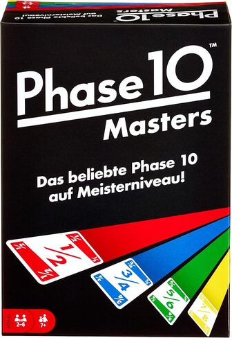 Mattel Games FPW34 Phase 10 Masters Card Game (Cover May Vary) for 7 Jahre to 99 Jahre in Saudi Arabia