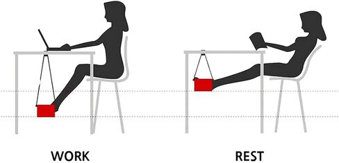 Yamasan Foot Hammock Under Desk with Separate Cushion Footrest Adjustable Office Foot Rest Under Desk Hammock Portable Desk Feet Hammock in Saudi Arabia