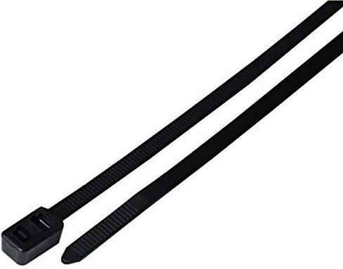 South Main Hardware 888063 8-in Double Loop, 100-Pack, 50-lb, Black, Speciality Cable Tie, 100 Piece in Saudi Arabia