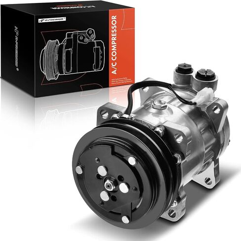A-Premium Air Conditioner AC Compressor with Clutch Compatible with Ford A9513 AT9522 CF7000 L8000F L8501 L8511 L8513 LT9000 LT9501 LT9522 Sterling Truck LT7500 LT8500 LT9500 in Saudi Arabia