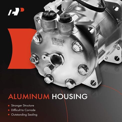 A-Premium Air Conditioner AC Compressor with Clutch Compatible with Ford A9513 AT9522 CF7000 L8000F L8501 L8511 L8513 LT9000 LT9501 LT9522 Sterling Truck LT7500 LT8500 LT9500 in Saudi Arabia