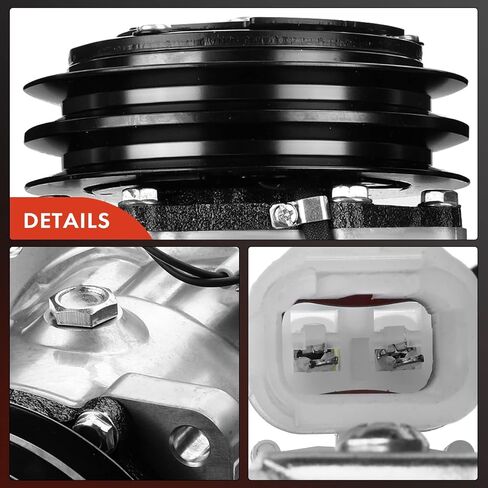 A-Premium Air Conditioner AC Compressor with Clutch Compatible with Ford A9513 AT9522 CF7000 L8000F L8501 L8511 L8513 LT9000 LT9501 LT9522 Sterling Truck LT7500 LT8500 LT9500 in Saudi Arabia