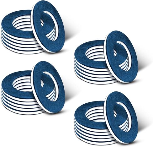 24 PCS Oil Drain Plug Gasket, 12mm Aluminum Crush Washer, Automotive Oil Pan Drain Plug Sealing Gasket for Toyota Lexus Scion, Replacement OEM Part #90430-12031, 9043012031 in Saudi Arabia