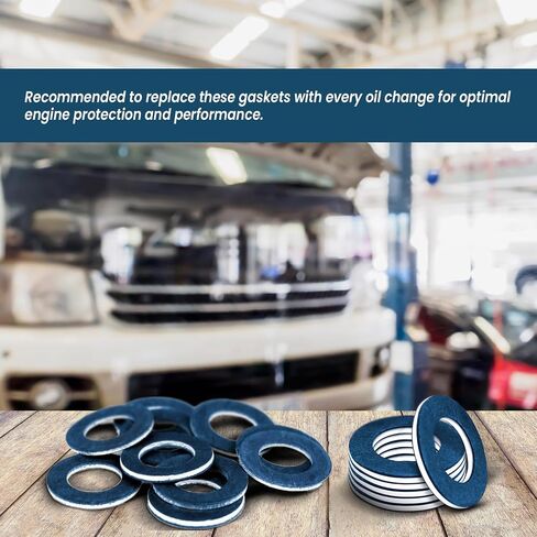 24 PCS Oil Drain Plug Gasket, 12mm Aluminum Crush Washer, Automotive Oil Pan Drain Plug Sealing Gasket for Toyota Lexus Scion, Replacement OEM Part #90430-12031, 9043012031 in Saudi Arabia