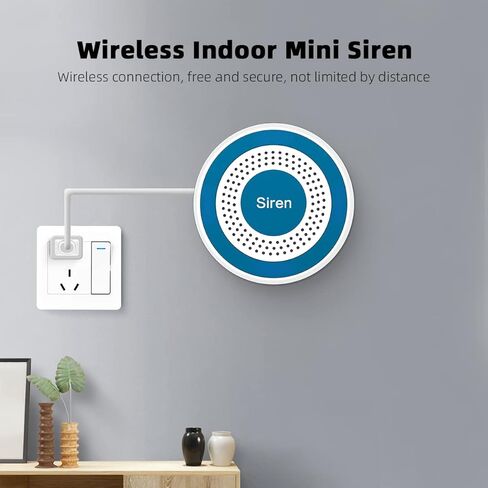 مجموعة نظام إنذار لاسلكي مزدوج الأغراض وصفارة إنذار لاسلكية عالية الطاقة وصوت وإضاءة 433 ميجاهرتز قابلة للمطابقة، قرن 100 ديسيبل لنظام إنذار أمان المنزل، للمنزل/المتجر/المستودع/المزرعة (PE523) in Kuwait