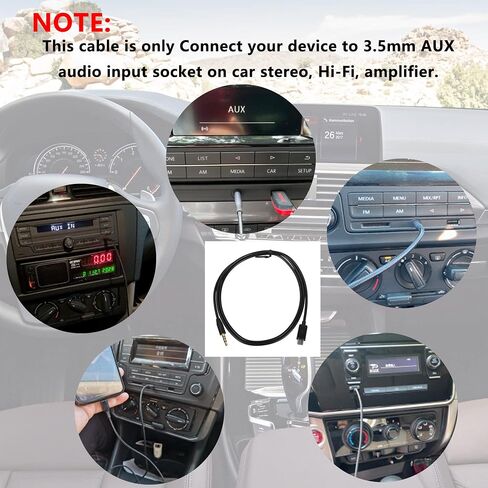 SinLoon Audio Output Cable 2 Pcs Gold Plated TRRS 3.5mm 4 Pole to Micro Male Hi-Fi Stereo Car Aux Cord for S3 i9300 S2 i9100 i9220 (3.5mm 4 Pole) in Saudi Arabia