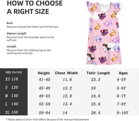 Girls Cartoon Dress Cute Cartoon Character Ruffled Sleeve Summer Dress Party Gift Dress in Saudi Arabia