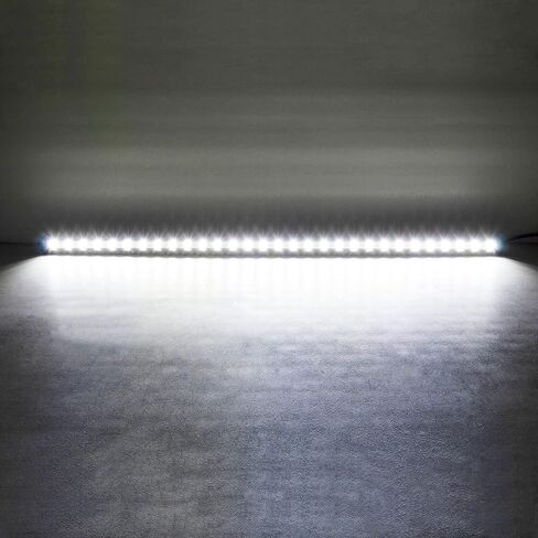 AUXTINGS 2 Pieces 4 inch 15W Ultra Slim Single Row LED Light Bar Spot Flood Beam with Mounting Bracket for Jeep Trucks SUV ATV UTV Boat Lights, 12V 24V Waterproof in Saudi Arabia