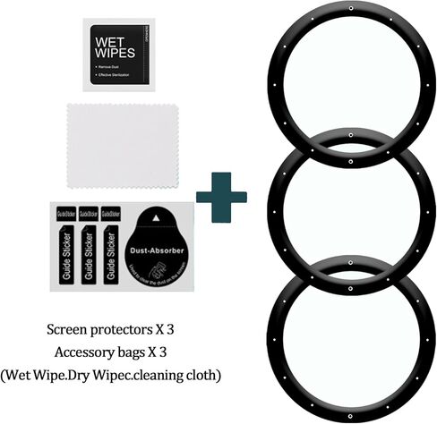 [3 عبوات] واقي شاشة متوافق مع Garmin vívoactive 4S، أقصى تغطية، مضاد للخدش، خالي من الفقاعات، منحني ثلاثي الأبعاد، واقي شاشة مرن عالي الدقة لـ Garmin vívoactive 4S in Kuwait