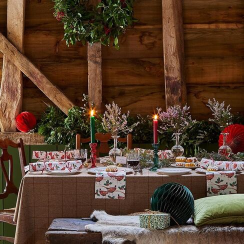 Talking Tables 4 x Forest Mushroom Themed Tissue Paper Sheets for Xmas Presents | Festive Christmas Gift Wrapping for Adults or Kids |Plastic Free & Recyclable at Home | 70cm x 50cm. in Saudi Arabia