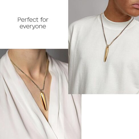 Urn Necklace for Ashes for Men and Women - Pet Cremation Jewelry for Ashes - Stainless Steel Small Keepsake Pendant for Human Ashes (Silver) in Saudi Arabia