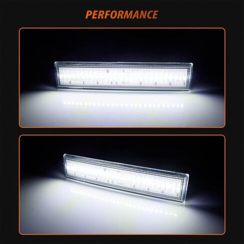 مجموعة إضاءة جانبية للمصد الأمامي والخلفي LED كاملة من ADIIL مكونة من 4 قطع متوافقة مع تويوتا سيليكا 1986-1989، استبدل مصابيح العلامات الجانبية OEM (عدسة أمامية مدخنة Supra & Celica Amber LED) in Kuwait
