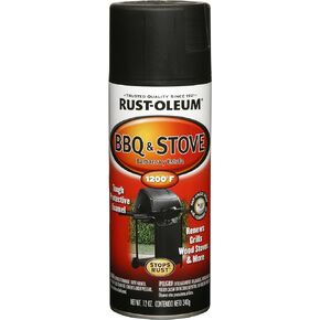 Rust-Oleum 249310 Automotive BBQ & Stove Spray Paint, 12 oz, BBQ Black