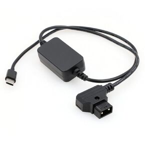 SZRMCC USB C Type-C Regulated 5V to D-tap V Mount Gold-Mount Power Cable for Sound Devices Mix Pre II Blackmagic SDI Converter (Right Angle USB C)