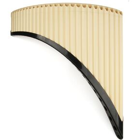 Pan Flute Eco-friendly Resin C tone, 26 Pipes Pan Pipe Instrument Key of C for Beginners Learning Teaching with Carrying Bag, Mouthpiece