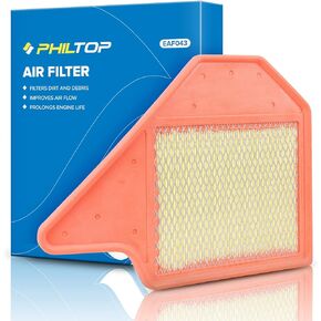 PHILTOP Engine Air Filter, EAF043 (CA11050) Replacement for Grand Caravan (2011-2020), Town & Country (2011-2016), Routan (2011-2014), C/V (2012-2015), Improve Engine Performance