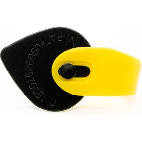 D5JB-M-3 Delrin Bumblebee Jazz Large Medium Guitar Pick,black/yellow