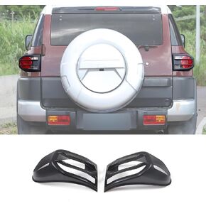 Tail Light Cover Guard Fit for Toyota FJ Cruiser 2007-2021, ABS Tail Brake Light Lamp Covers, Tail Light Lamp Cover Guard Trim Frame Bezels Decoration, 2PCS(Bright Silver)