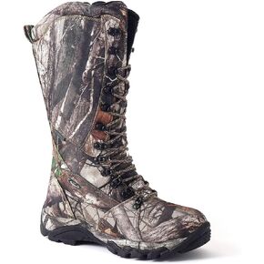 Men's Waterproof Hunting Boots Snakeproof Boots Lightweight Side-Zip Mud Boots, 16 Inches Non-slip Outdoor Shoes
