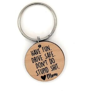 Don't Do Stupid Shit Keychain,16 Year Old Boy Birthday Gift Ideas, Gifts for 17 year old Boy Gift Ideas